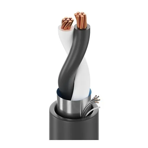 Belden 1032A 0105001 18AWG 2 Pairs Stranded (7x26) Bare Copper Conductors, Shielded, Twisted Pairs UL Instrumentation Cable, 5000'