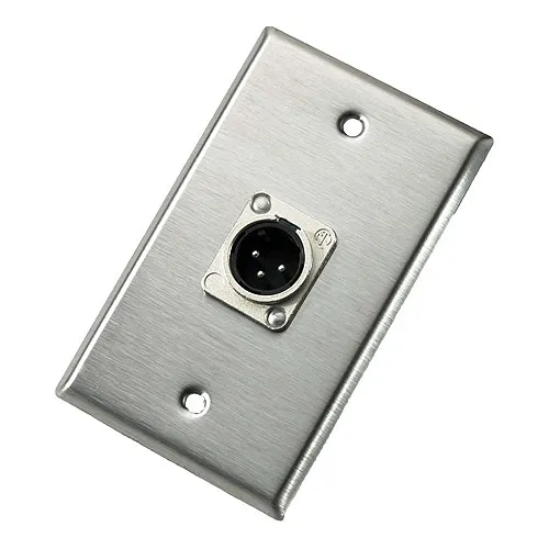 NEUTRIK 103M Single Male Wall Plate for NC3MD-L-1