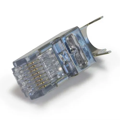 Platinum Tools 105029 ezEX48 Shielded, External Ground, CAT6A Connector, 100-Pack