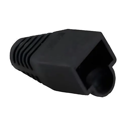 Platinum Tools 105062 5.5mm RJ-45 Colored Boot, 100-Piece, Black