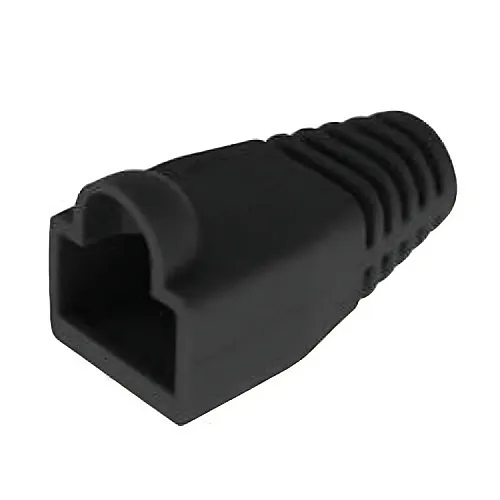 Platinum Tools 105093 7mm RJ-45 Colored Boot, 100-Piece, Black