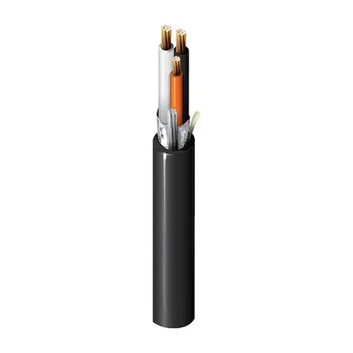 Belden 1057A01010000 8-Pair 20+22 Stranded BC PVC Instrumentation Cable, E1, Overall Beldfoil Shield, 10000' Reel, Black