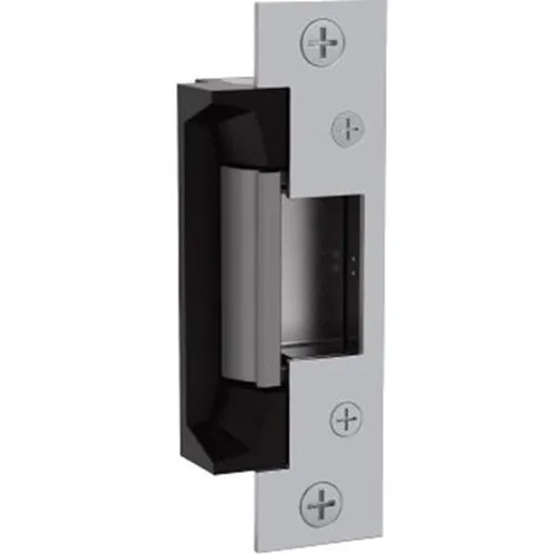 HES 5200-12/24-LBM-630 5200 Series Electric Strike with Latchbolt Strike Monitor, Horizontal Adjustability, Satin Stainless Steel