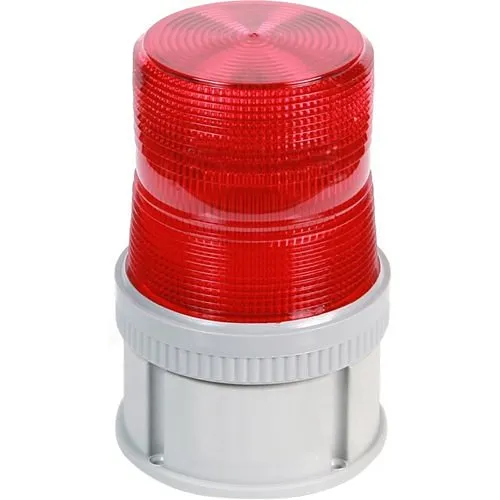 Edwards Signaling 105FINHR-G1 105 Series Beacons, Flashing Halogen Light Module, 24VDC, 0.8A, Red