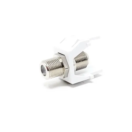 Dynacom 10600-F1G-WH Keystone Jack, F-Style Coupler, 1-GHz, White