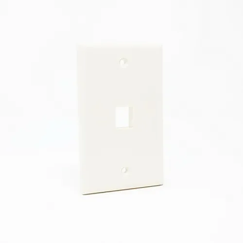 Dynacom 10600-P1-AL Wall Plate, Classic Wall Plate Single-Gang, 1-Port, Almond