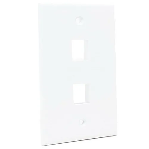 Dynacom 10600-P2-WH CLASSIC WP SINGLE-GANG 2-PORT