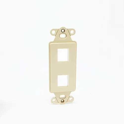 Dynacom 10600-PDF2-IV Wall Plate, Decor Mounting Bracket, 2-Port