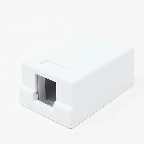 Dynacom 10600-SB1-WH Surface Mounting Box, 1-Port, White