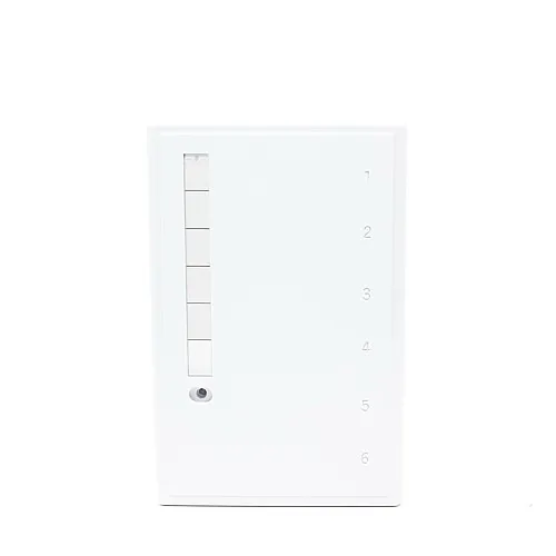 Dynacom 10600-SB6-WH Surface Mounting Box, 6-Port, White