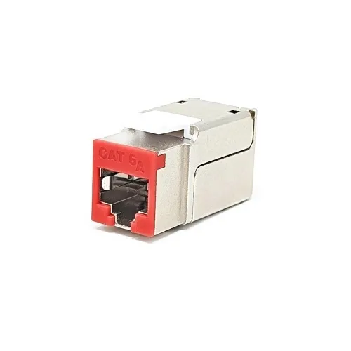 Dynacom 10606ASH-RD Red Modular Data Jack CAT6A