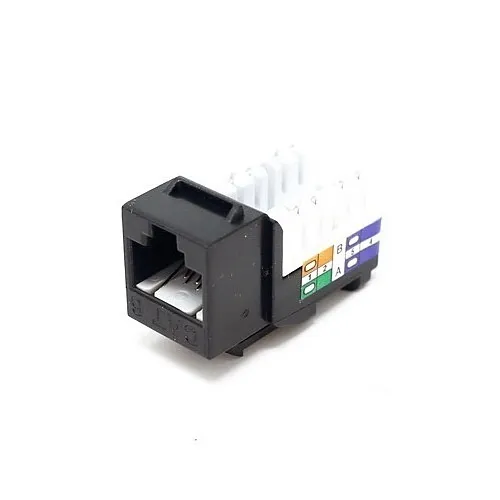 Dynacom 10606K-BK CAT6 Data KwikJack, Black