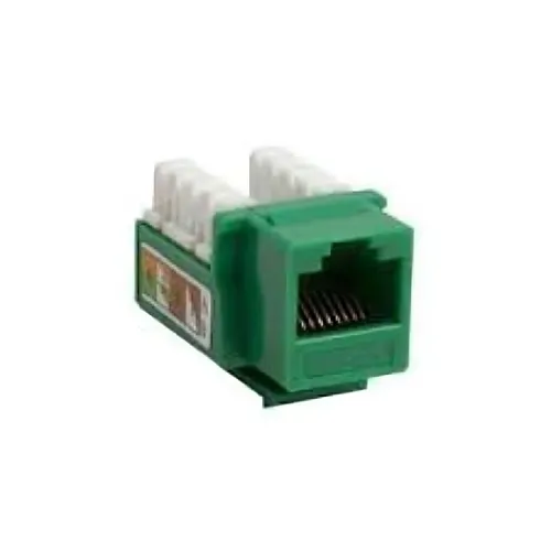 Dynacom 10606K-GN Keystone Jack, KwikJack Cat6 Data Jack Green