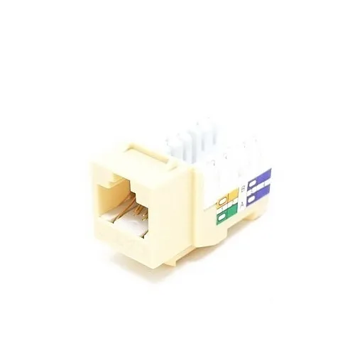 Dynacom 10606K-IV Keystone Jack, KwikJack Cat6 Data Jack Ivory