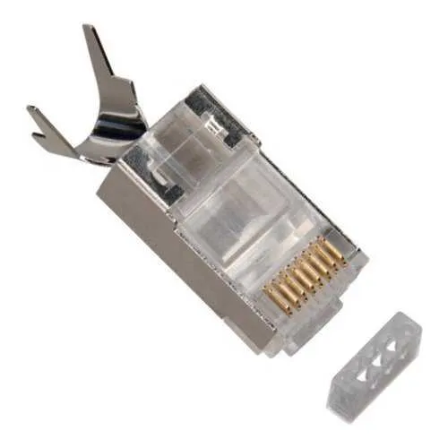 Platinum Tools 106197C 10G CAT6a RJ45 Shielded Connector with Liner, 50-Pack