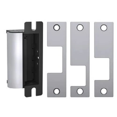 HES 1006CLB-12/24D-630 1006 Series Complete Electric Strike, Includes Faceplates (J, K, KD, KM), Satin Stainless Steel