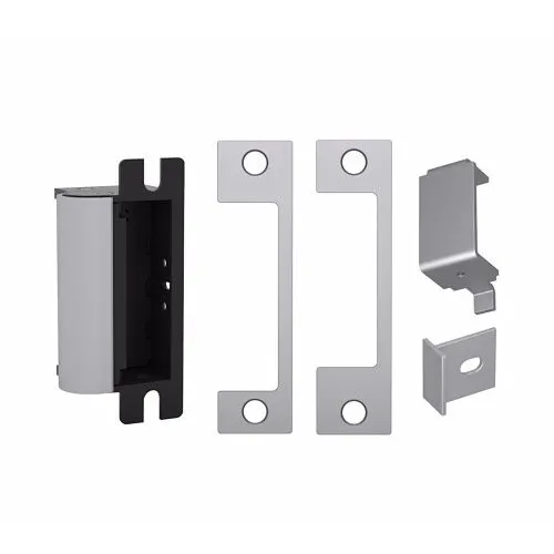 HES 1006CDB-12/24D-630 1006 Series Complete Electric Strike for Deadbolt Locks, Includes Faceplates (ND, HM), Satin Stainless Steel