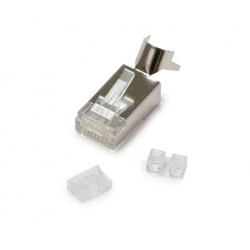 Platinum Tools 106243C CAT6a / CAT7 RJ45 Shielded Connector, 8P8C for Solid or Stranded Cable, 28-26 AWG, 10-Pack