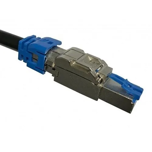 Platinum Tools 106251C 10G PoE+ RJ45 Shielded Field Connector, 2-Pack