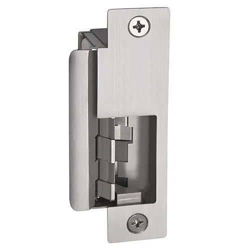 HES 8500-12/24D-630 Electric Strike Body, Fire-Rated, Compact, 12/24VDC, 0.24/0.12A, 5/16" Depth, Satin Stainless Steel, for 8500 Series Electric Strike