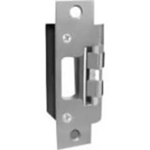 HES 801-630 8000 Series Square Corners Faceplate for Cylindrical Locksets, 4-7/8" x 1-1/4", Satin Stainless Steel