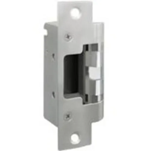 HES 801A-630 8000 Series Radius Corners and Flat Faceplate for Cylindrical Locksets, 4 7/8" x 1 1/4", Satin Stainless Steel