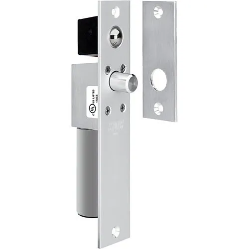 SDC 1091AIVD Spacesaver 1091 Series Right Angle Electric Bolt Lock, Narrow Mortise, Failsafe for 1-3/4" Frame, Door Position Status (DPS), Dull Aluminum