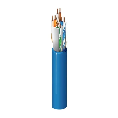 Belden 10GX12 0031000 Category 6A Enhanced Cable, 4-Pair, 23 AWG Solid BC Conductors, U/UTP, Riser-CMR, PVC Jacket
