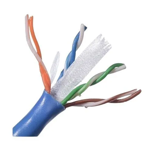 Belden 10GXS13 CAT6A Enhanced Premise Plenum Cable, 23/4 Solid BC, Unshielded, UTP, CMP, Indoor, 1000'(304.8m), Reel, Blue