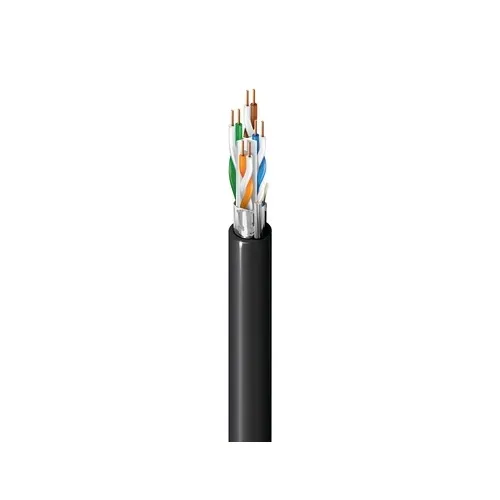 Belden 10GXW53 0101000 10GXW CAT6A Enhanced Premise Horizontal Cable, Solid Bare Copper Conductors, F/UTP, Flamarrest PVC-LS Jacket