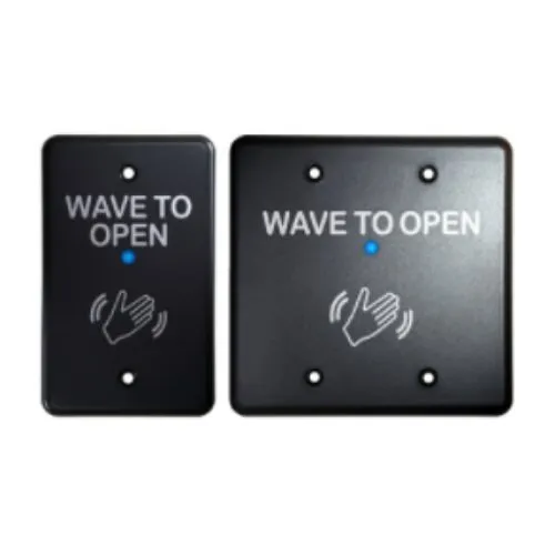 BEA 10MS31U-B Magic Switch Single and Double Gang Plate Microwave "Wave to Open" Touchless Actuator, Black