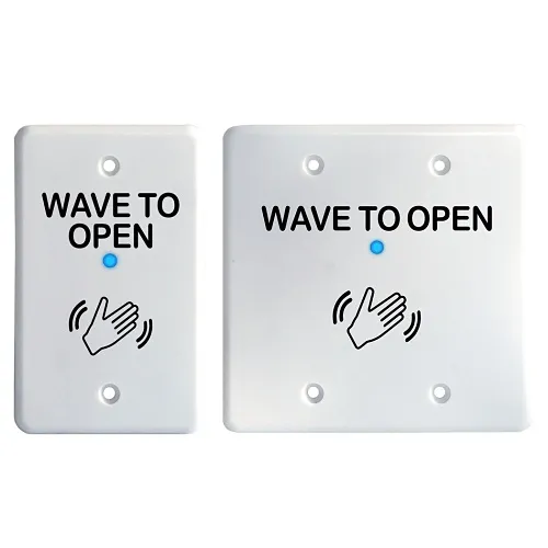 BEA 10MS31U-W Microwave Touchless Actuator, Single / Double Gang Plate, Adjustable 4-24", White