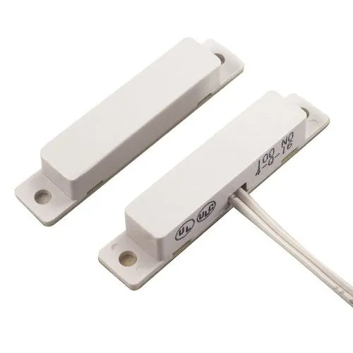 GRI 110-12-B Miniature Surface Mount Switch Set, Brown, Standard Gap up to 1", Closed Loop, Wire Leads, Self Stick