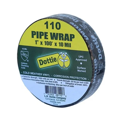 Dottie 110 1" x 100' Pipe Wrap 10 Mil