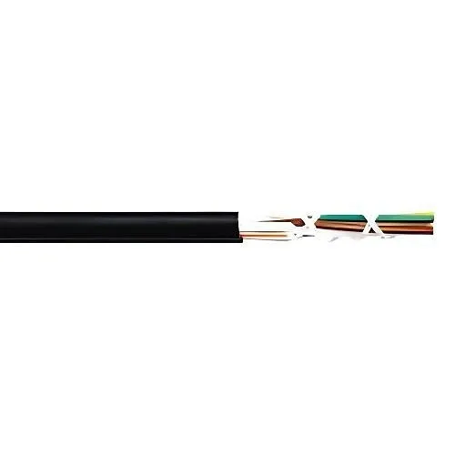 Superior Essex 110126G01 12-Fiber OM1 Multimode Fiber Optic Cable, Non-Armored, Loose Tube, 3300', Black