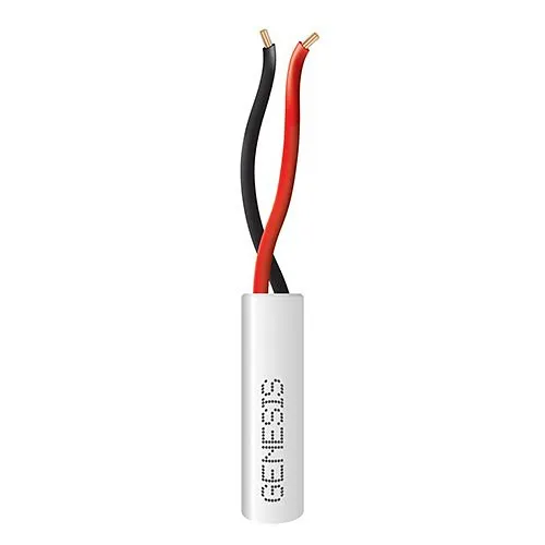 Genesis 11025801 22/2 Stranded General Purpose Cable, Unshielded, CL2, CM, Sunlight Resistant, 500' (152.4m), Speed Bag, White