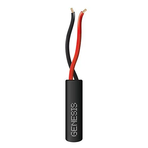 Genesis 11025808 22/2 Stranded General Purpose Cable, Unshielded, CL2, CM, Sunlight Resistant, 500' (152.4m), Speed Bag, Black