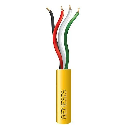 Genesis 11031102 22/4 Solid General Purpose Cable, Unshielded, CL2, CM, Sunlight Resistant, 1000' (304.8 m), REELEX Pull Box, Yellow, (Replaces 11035502)