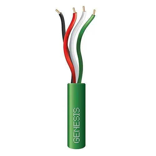 Genesis 11031105 22/4 Solid General Purpose Cable, Unshielded, CL2, CM, Sunlight Resistant, 1000' (304.8m), REELEX Pull Box, Green