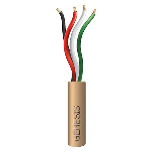 Genesis 11045813 22/4 Stranded General Purpose Cable, Unshielded, CL2, CM, Sunlight Resistant, 500' (152.4m), Speed Bag, Beige