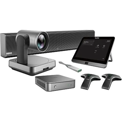 Yealink 1106985 Microsoft Teams Rooms System for Medium and Large Meeting Room with UVC84, MTouch, Soundbar, VCM34, Mini PC