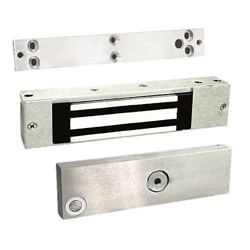 Dortronics 1107 650 lb Delayed Egress Acuating Maglock, Shallow 1-1/4" Mounting Profile