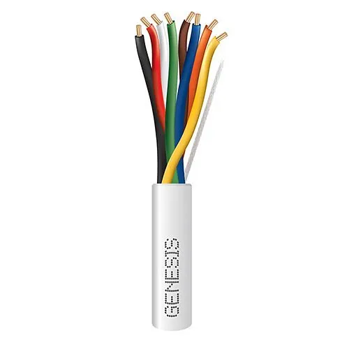 Genesis 11095501 22/8 Stranded General Purpose Cable, 500' (152.4 m), REELEX Pull Box, White