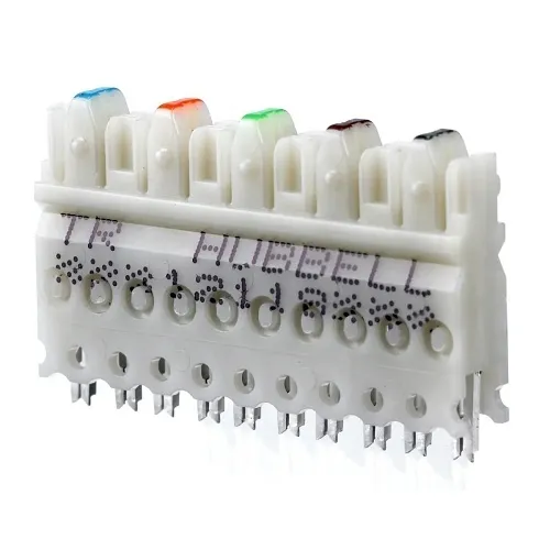 Hubbell 110CB5PR10 110 SystemConnectors Black Cat5e 5PR 10 Pack with Category 5e Connection Blocks