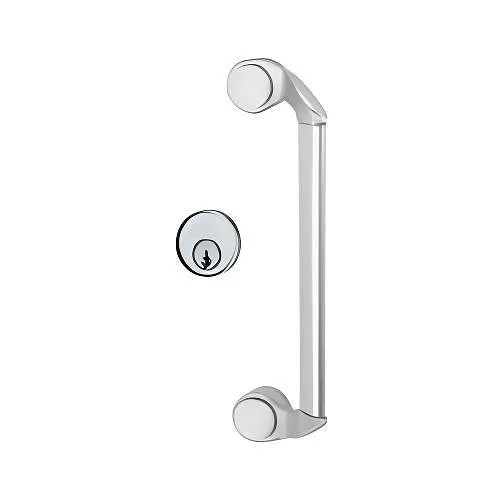 Dortronics 110MD-NL US26D Exit Device Cylinder Assembly, Night Latch, Satin Chrome