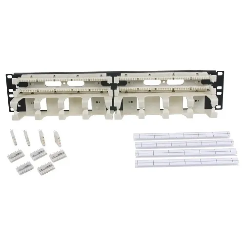 Hubbell 110BLK50FTK4 NEXTSPEED 110 System Field Termination Kit 50-Pair with 4-Pair Connecting Blocks Black