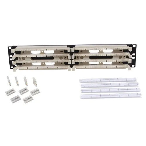 Hubbell 110RM24NT CAT5e 110-Rack Mount Kit, 200-Pair, 4-Pair Blocks