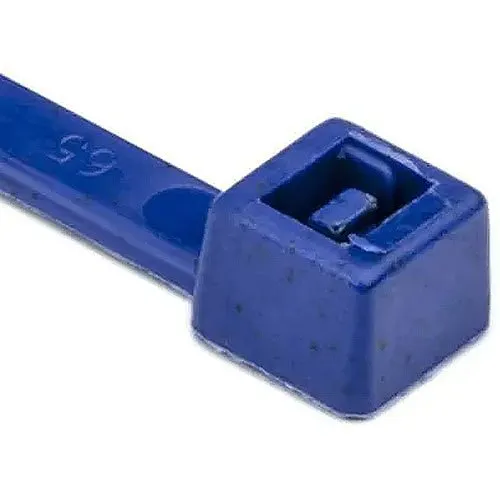 HellermannTyton 111-00831 Blue Metal Content Tie, 15", Blue