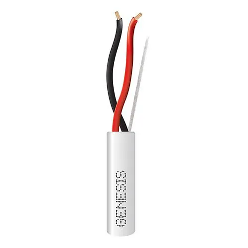 Genesis 11185801 18/2 Stranded General Purpose Cable, 500' (152.4m), Speed Bag, White