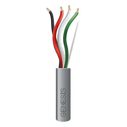 Genesis 11195509 18/4 Stranded General Purpose Cable, CL2, CM, Sunlight Resistant, 500' (152.4m), REELEX Pull Box, Gray